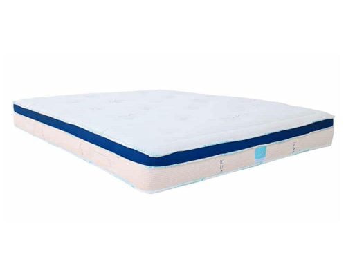 Saltea Ortopedica Green Future Life-Nanofibra, memory foam, medie/moale, 21 cm, anatomica, ergonomica, husa antialergica