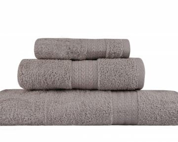 Set Prosoape De Baie Hobby Simplicity Grey, 100% bumbac, 3 bucati, gri