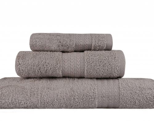 Set Prosoape De Baie Hobby Simplicity Grey, 100% bumbac, 3 bucati, gri