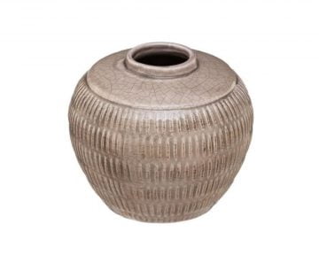 Vaza Earth Atmosphera, ceramica, maro, 13,5x12 cm