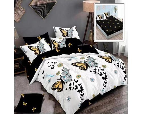 Lenjerie De Pat Butterfly Black&White Finet