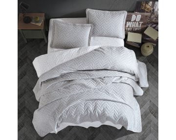 Cuvertura De Pat Clasy-Matlasata Parma, 240x260 cm, 2 fete perna, bumbac, multicolor, reversibil