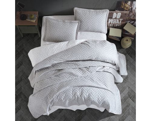 Cuvertura De Pat Clasy-Matlasata Parma, 240x260 cm, 2 fete perna, bumbac, multicolor, reversibil