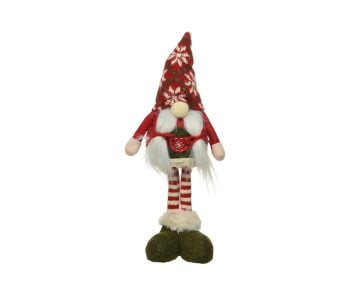 Decoratiune Decoris Gnome Woman, 14x8x41 cm, poliester, multicolor