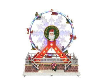 Decoratiune Luminoasa Lumineo Ferris Wheel, 17x29x31 cm, 30 LED, multicolor