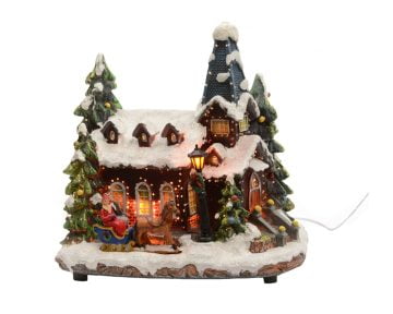 Decoratiune Luminoasa Lumineo Xmas, 18x26x27 cm, 1 LED, polyston, multicolor