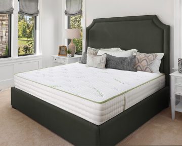 Saltea Ortopedica Green Future Premium Bamboo Memory Latex Pocket 160x200 cm, 7 zone, arcuri invelite, latex, medie, 26 cm, anatomica, husa antialergica