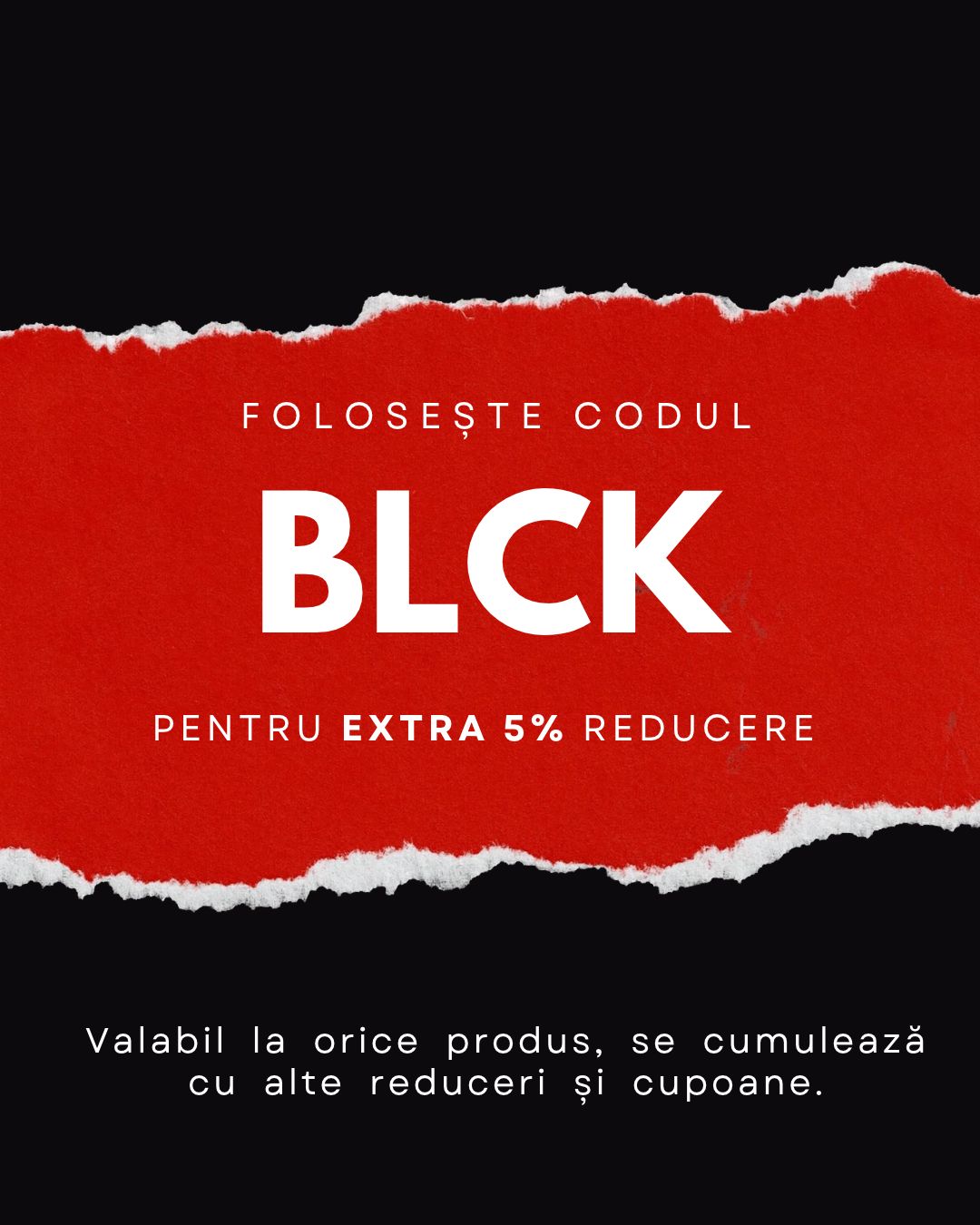 <p>Foloseste codul : BLCK pentru EXTRA 5% reducere! 🔥 </p>